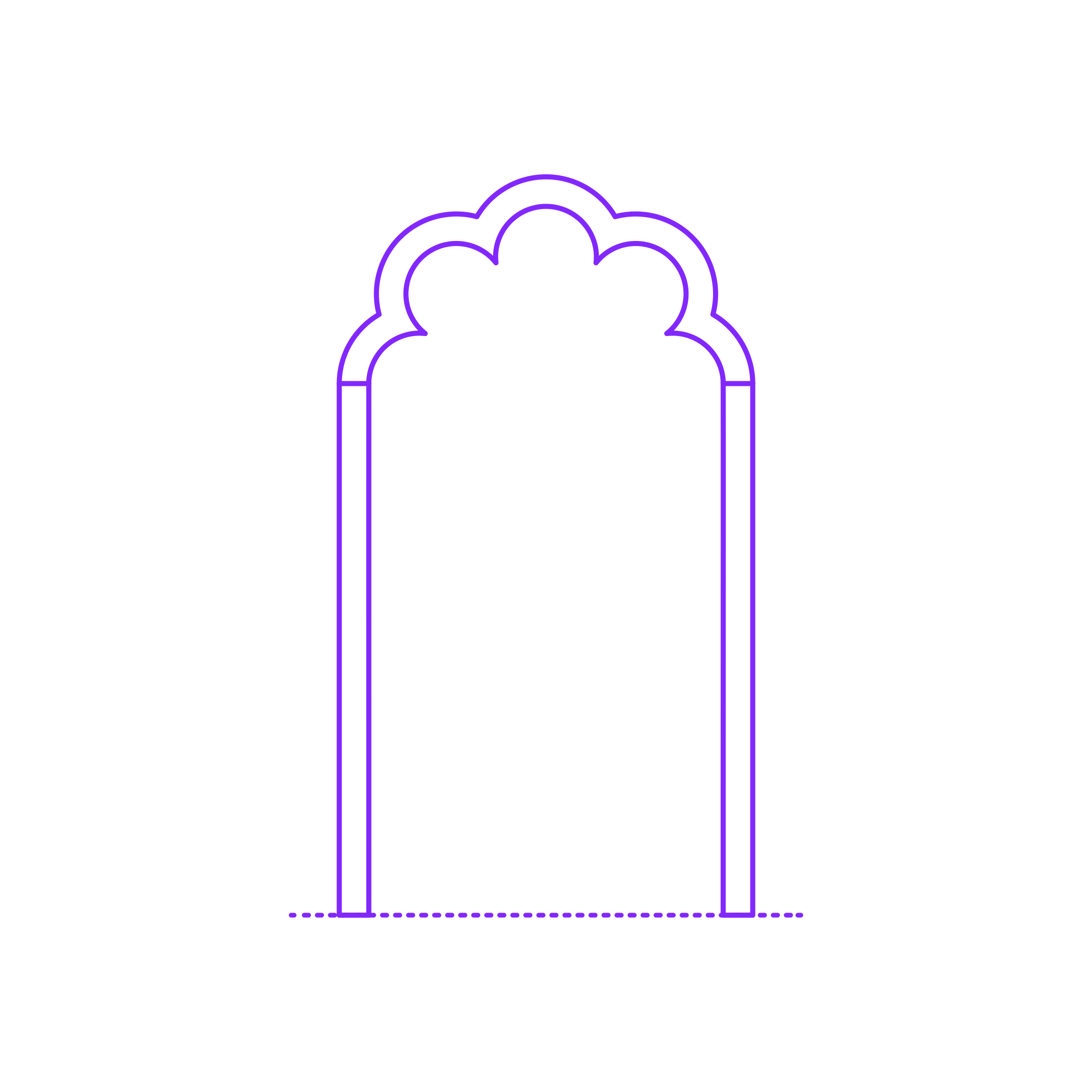 Buildings Arches Cinquefoil Rounded Contour Svg Vector Free Vectors